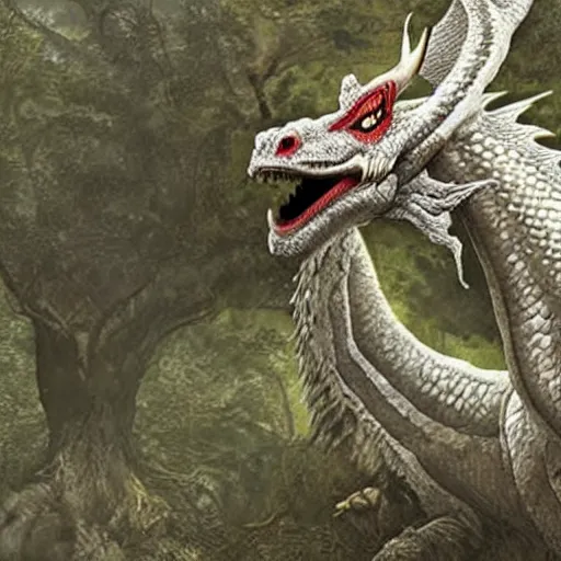 Image similar to photo of a mythical dragon as a real animal