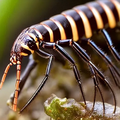 Image similar to gollum - faced centipede