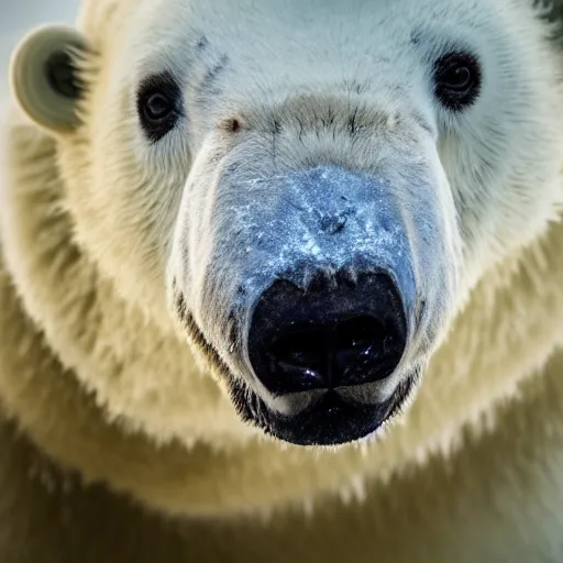 Image similar to close up portrait shot of a shaved polar bear