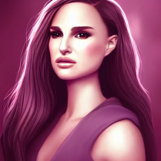 Prompt: natalie portman portrait ross tran, disney princess, glamorous, attractive, stylish make up, highlights, character art, digital illustration, semirealism, realistic shaded perfect face, soft and blurry
