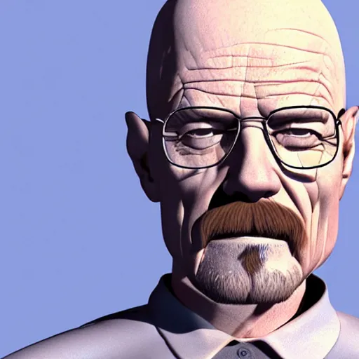 Image similar to just sold this 3 d model to a client. 3 d model of walter white. fully rigged, good topology