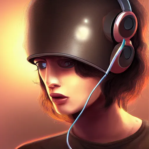 Image similar to snail wearing headset behind pc, highly detailed, trending artstation,