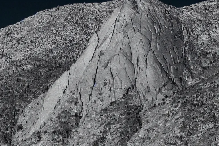 Prompt: mountain that is the shape of kanye west's head