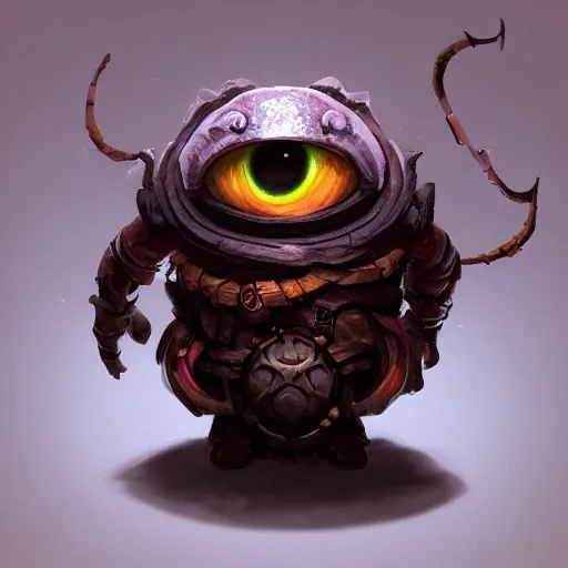 Prompt: a DND small cute beholder, made by Stanley Artgerm Lau, WLOP, Rossdraws, ArtStation, CGSociety, concept art, cgsociety, octane render, trending on artstation, artstationHD, artstationHQ, unreal engine, 4k, 8k,