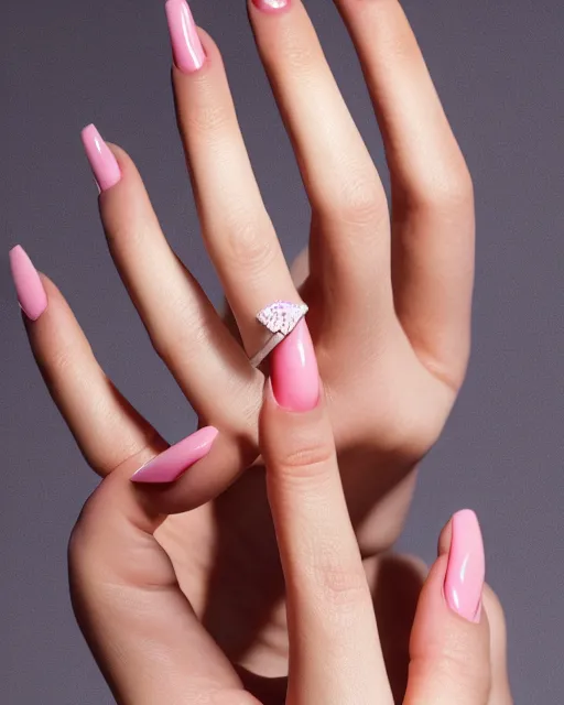 Prompt: human female hand, five elegant fingers, neat nails, holding a cigarette, realism, 8k,
