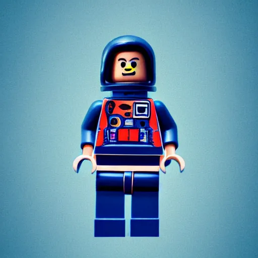 Image similar to toy astronaut profile page in the lego mozaik style by lego, realistic, colorful, positive vibes, cinematic, hd