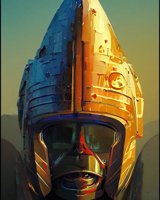 Prompt: a knight in the style of jean giraud / ralph mcquarrie / syd mead / john berkey hyper detailed photorealistic highlights and shadow hd 8 k post - processing high resolution character portrait concept art