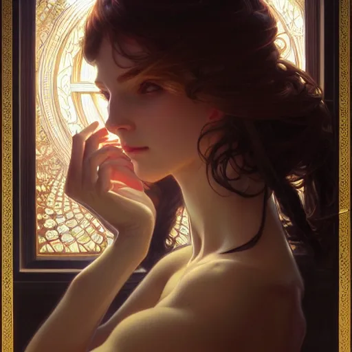 Prompt: Portrait of A teacher, fantasy, intricate, elegant, highly detailed, digital painting, artstation, concept art, smooth, sharp focus, luxury fashion illustration, art by artgerm and greg rutkowski and alphonse mucha, brightly lit cinematic soft lighting, photorealistic