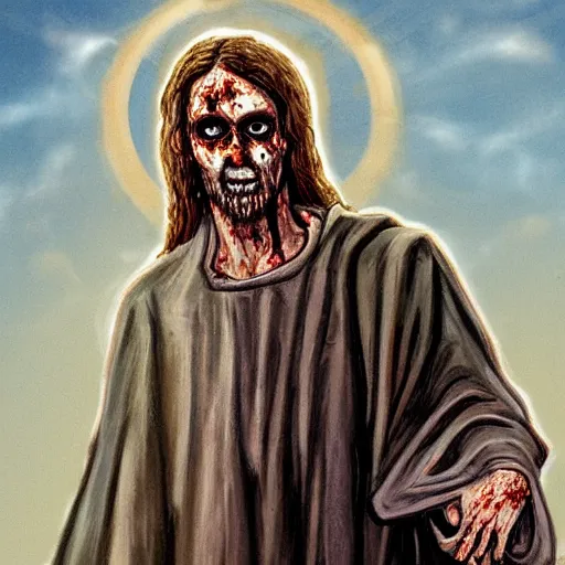 Image similar to zombie jesus,