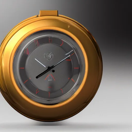 Image similar to a device that reverses time, 3 d, redshift render, photoreal, product photography, studio lighting