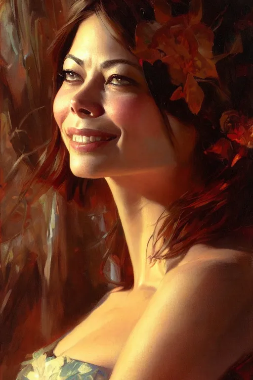 Image similar to detailed portrait of kristin kreuk, painting by gaston bussiere, craig mullins, j. c. leyendecker