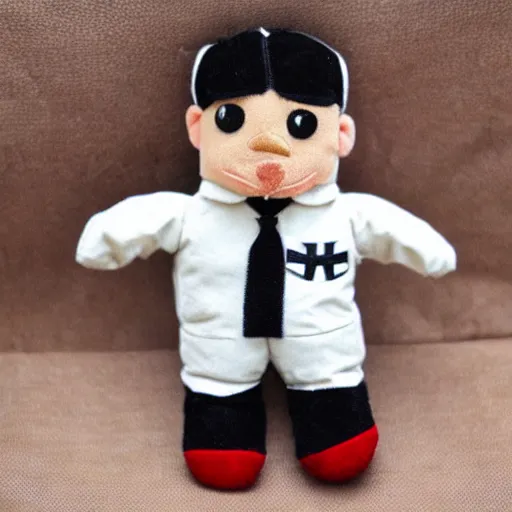 Image similar to cute plush of Adolf Hitler