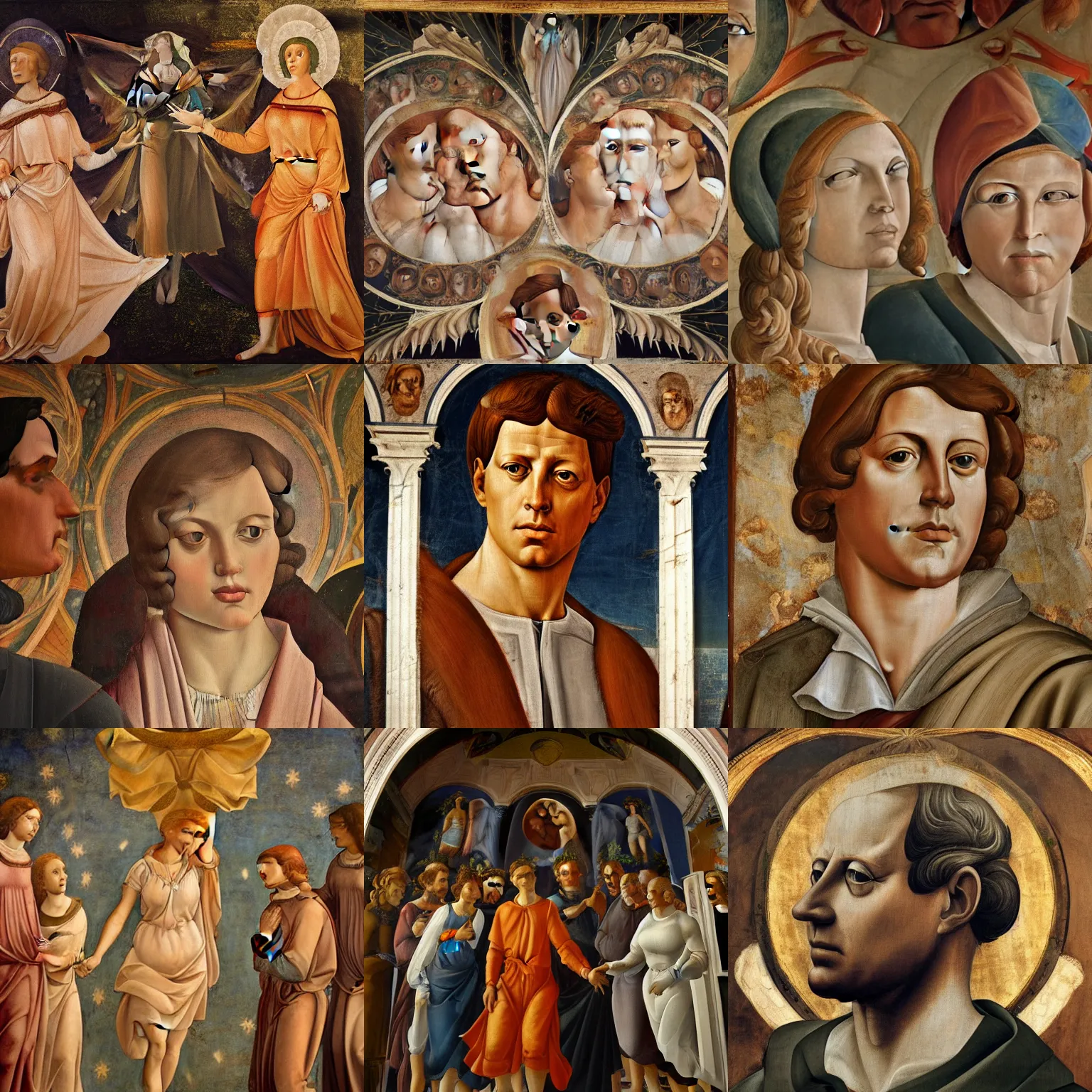 Prompt: stunning renaissance fresco of John F. Kennedy masterpiece, artstation, by Sandro Botticelli