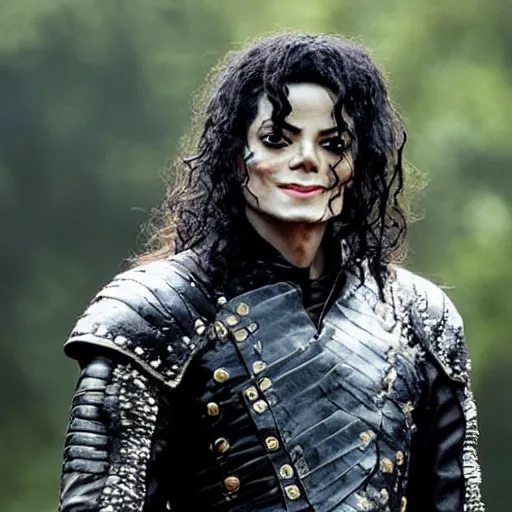 Prompt: michael jackson in game of thrones, photography, tv show, hbo,