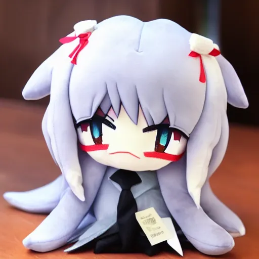 Image similar to cute fumo plush of a master detective