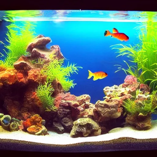 Image similar to aquarium full of colorful guppies