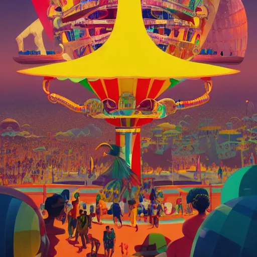 Image similar to carnival in rio de janiero by paolo eleuteri serpieri and tomer hanuka and chesley bonestell and daniel merriam and tomokazu matsuyama, unreal engine, high resolution render, featured on artstation, octane, 8 k, highly intricate details, vivid colors, vector illustration