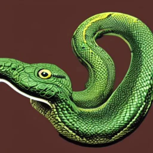 Image similar to a picture of a rat and snake morphed together