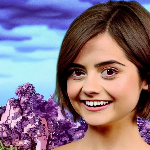 Prompt: jenna coleman in a studio ghibli animation