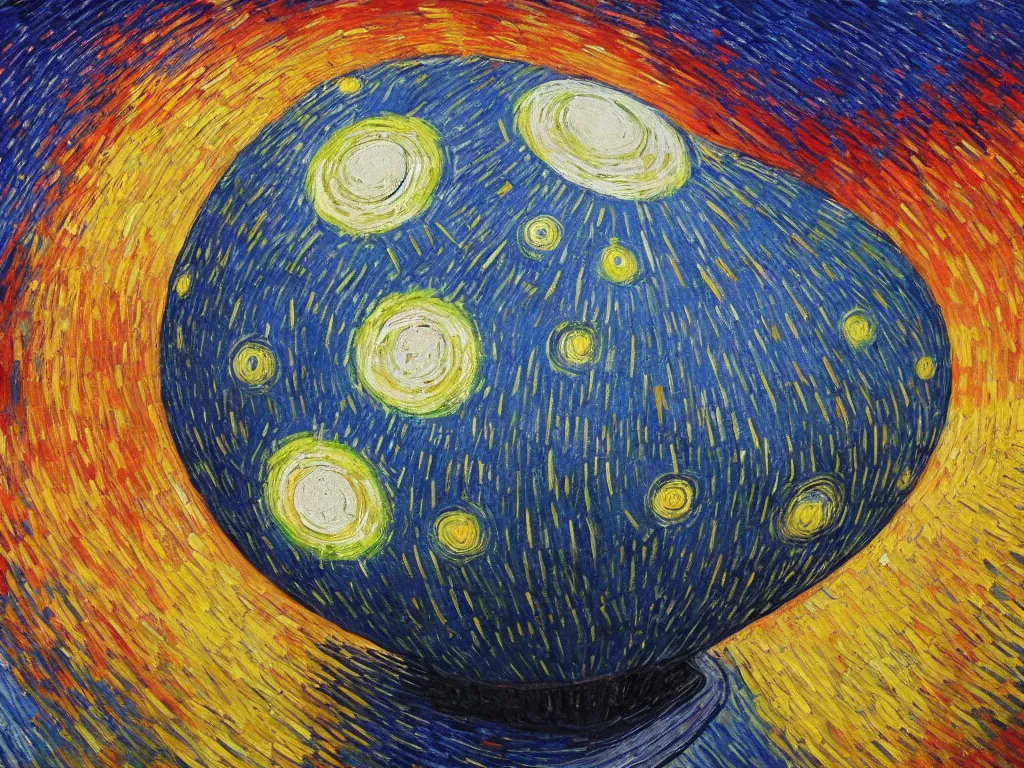 Image similar to bright beautiful oil painting of the death star aims its weapon at new york city in 2 0 1 9, light scatter, van gogh