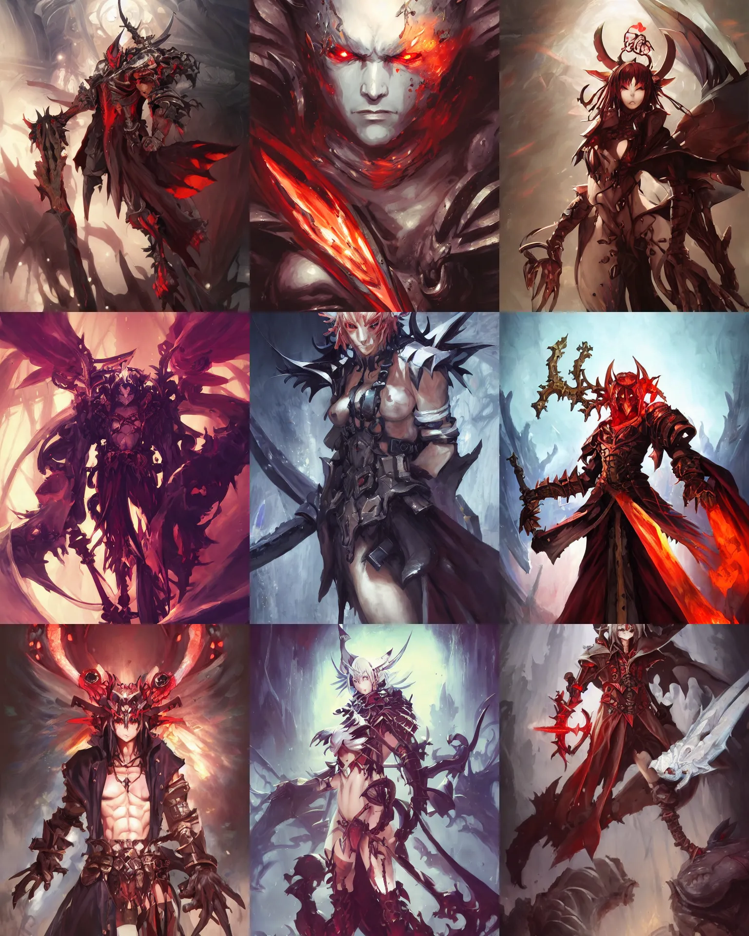 Prompt: portrait of a demon knight!! splash art!!! guilty gear strive! concept art!!! artbook!!! by stanley artgerm lau, wlop, rossdraws, james jean, andrei riabovitchev, marc simonetti, and sakimichan, pixiv, trending on artstation!! c 1 4. 6