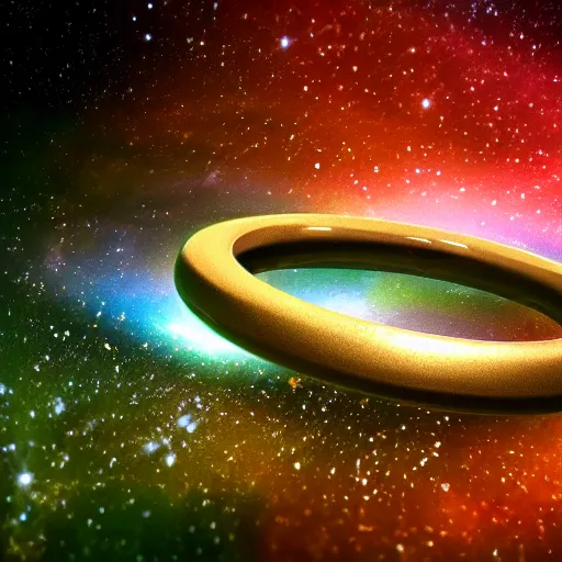 Image similar to a galaxy inside a ring