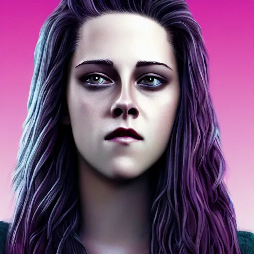 Image similar to highly detailed illustration, character portrait of Kristen Stewart as an animated Pixar character, digital art by Mark Simonetti and Moebius 4k, 8k, HD