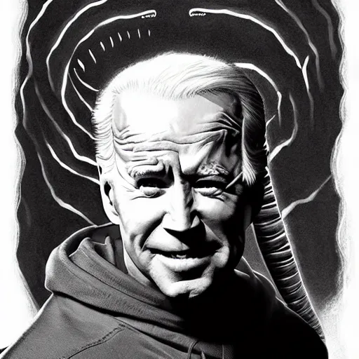 Prompt: joe biden as a sandworm from dune, shai hulud, artstation hall of fame gallery, editors choice, #1 digital painting of all time, most beautiful image ever created, emotionally evocative, greatest art ever made, lifetime achievement magnum opus masterpiece, the most amazing breathtaking image with the deepest message ever painted, a thing of beauty beyond imagination or words, 4k, highly detailed, cinematic lighting