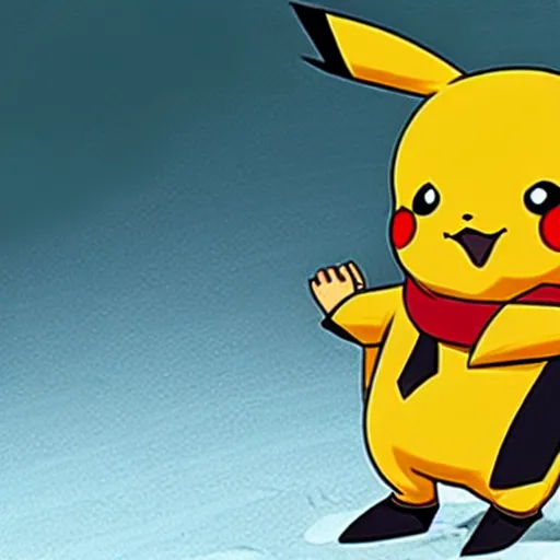 Prompt: Pikachu as a wrestler