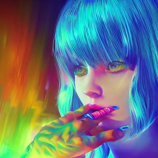 Prompt: psychedelic liquids, colorful, cinematic, by wlop, by ilyu kuvshinov, super detailed, unreal engine 5