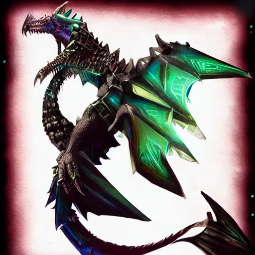 Image similar to starlight nargacuga, fantasy, sparkly, shiny, monster hunter, gimmesomethinggood