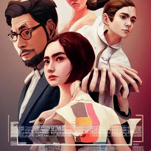 Image similar to a film still representative of the art style of artgerm and wlop and wes anderson