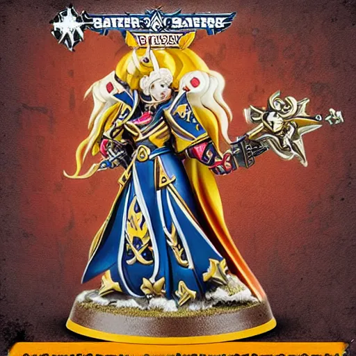 Prompt: sisters of battle saint celestine