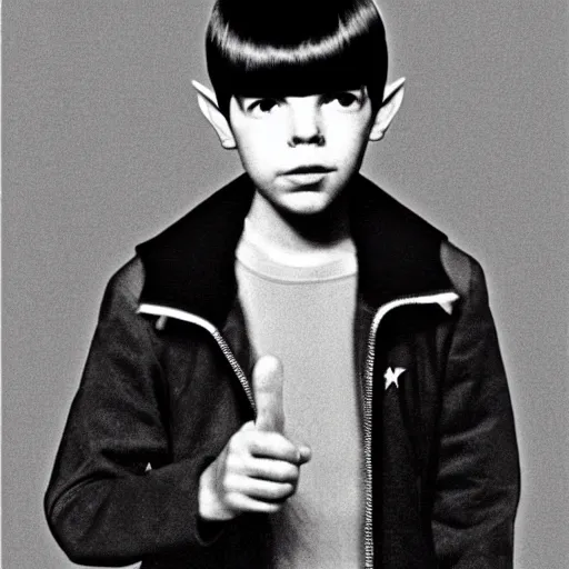 Image similar to young spock