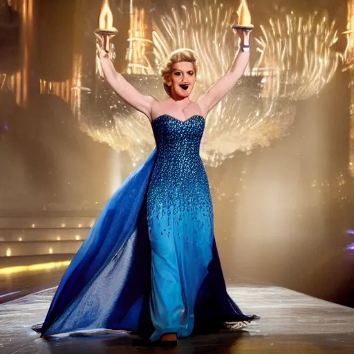 Image similar to A still of Idina Menzel as Elsa
