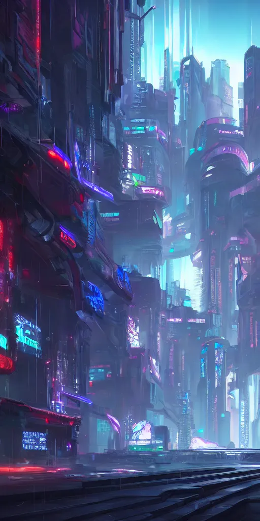 Prompt: a cyberpunk blade by Tyler Edlin, rendering in unreal engine 5