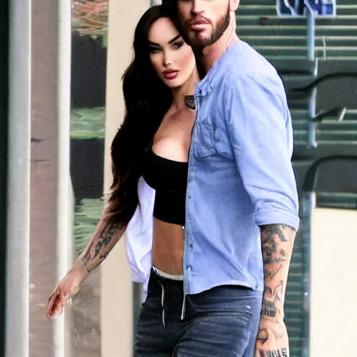 Image similar to megan fox as a man