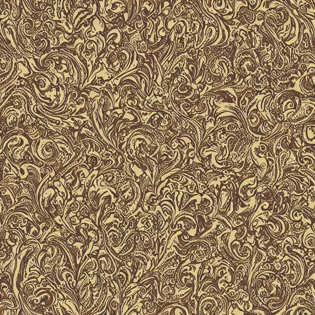 Image similar to beautiful ornamental pattern, detailed digital art