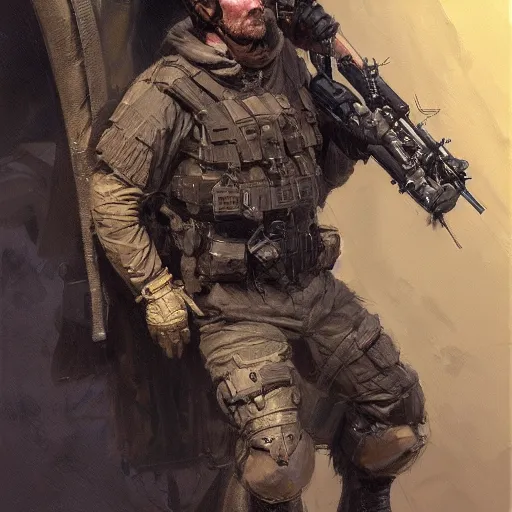 Prompt: Christian Bale as a soldier, closeup character art by Donato Giancola, Craig Mullins, digital art, trending on artstation