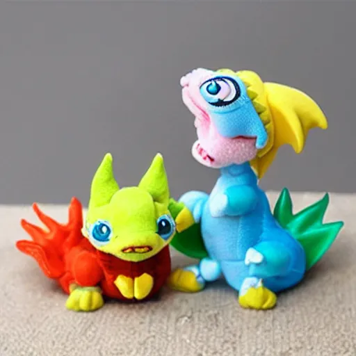 Prompt: baby dragon toy, super cute