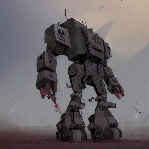 Image similar to War mech, Ian McQue