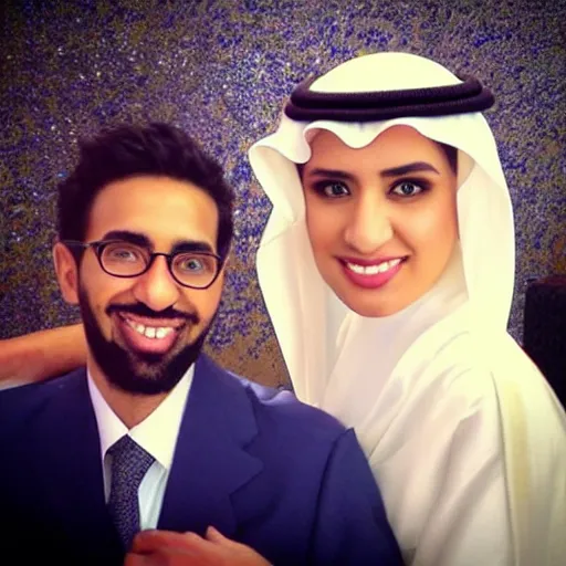 Image similar to steventheartist on instagram art of a saudi wedding