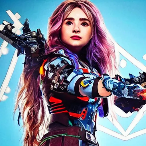 Prompt: sabrina carpenter as alloy in horizon : zero dawn