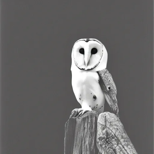 Image similar to noctilux barn owl, cinestill,