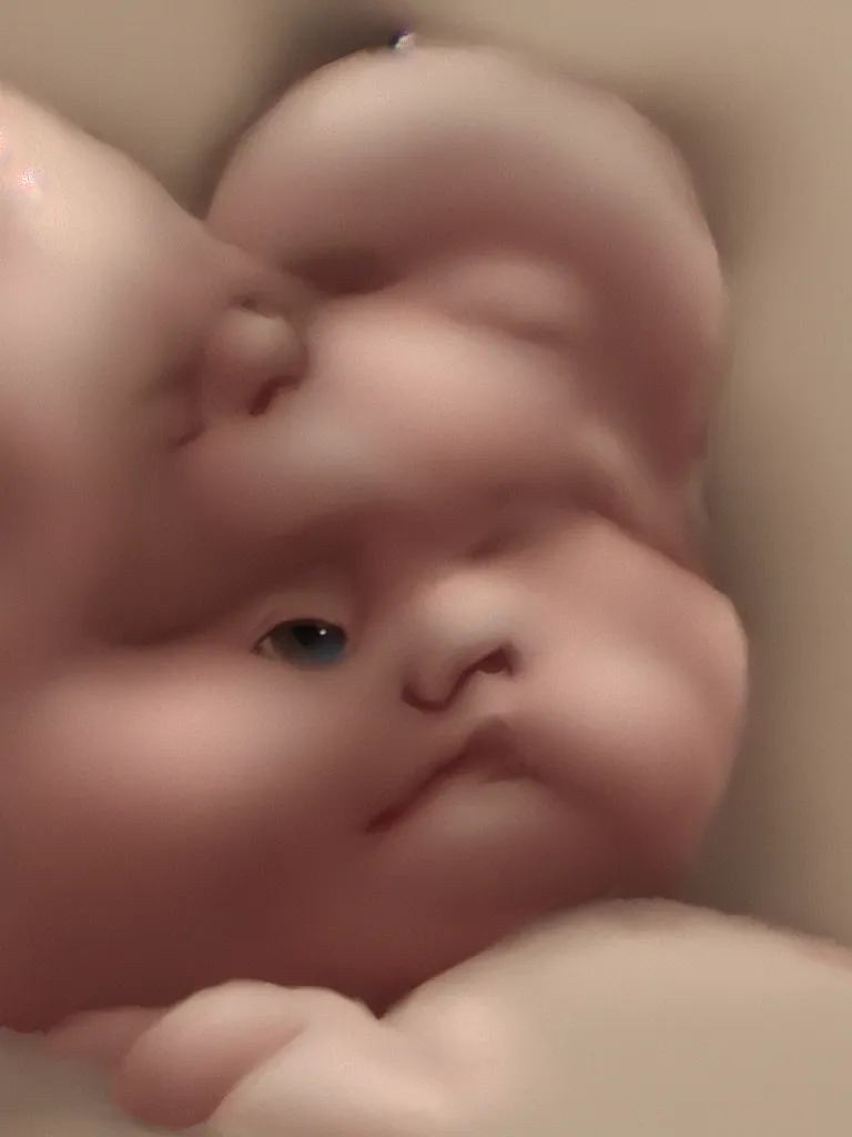 Image similar to baby close up by Disney Concept Artists, blunt borders, rule of thirds