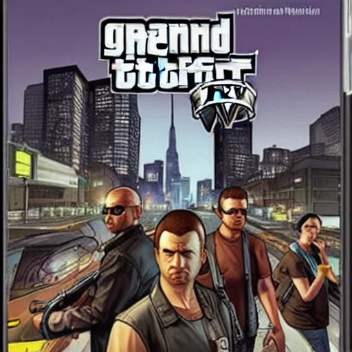 Image similar to grand theft auto : shadowrun, cover of game, hd