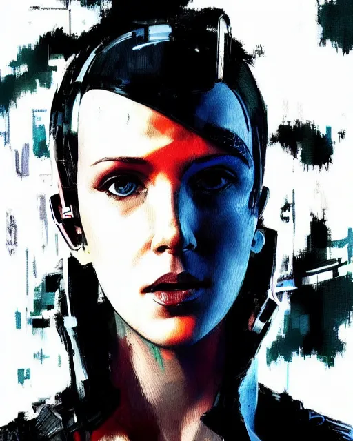 Image similar to professional portrait of cyberpunk millie bobby brown by yoji shinkawa