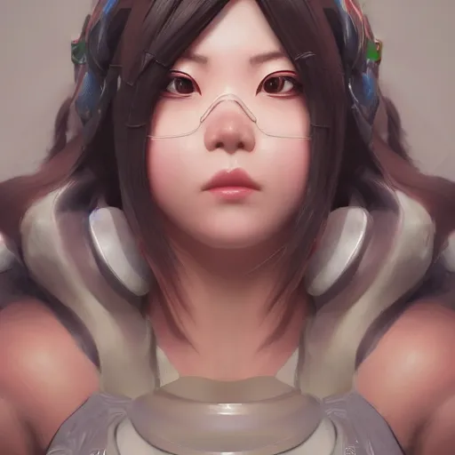 Image similar to portrait of mei from overwatch, au naturel, hyper detailed, digital art, trending in artstation, cinematic lighting, studio quality, smooth render, unreal engine 5 rendered, octane rendered, art style by klimt and nixeu and ian sprigger and wlop and krenz cushart.
