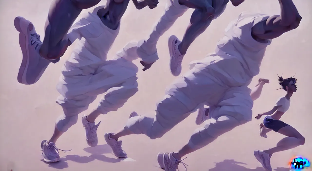 Image similar to newest collection of nike sneakers, in marble incrusted of legends official fanart behance hd by Jesper Ejsing, by RHADS, Makoto Shinkai and Lois van baarle, ilya kuvshinov, rossdraws global illumination