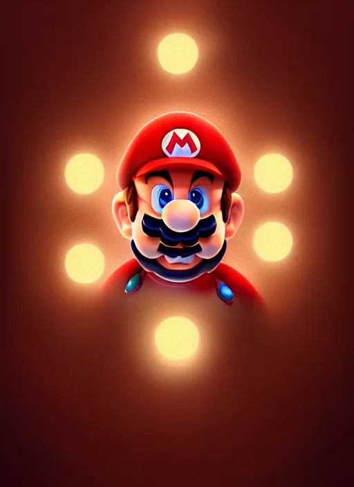 Prompt: portrait of super mario, intricate, elegant, glowing lights, highly detailed, digital painting, artstation, concept art, smooth, sharp focus, illustration, art by wlop, mars ravelo and greg rutkowski